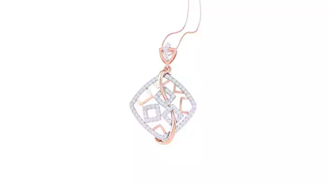 Women Pendant 3dm STL OBJ FBX Renders Details