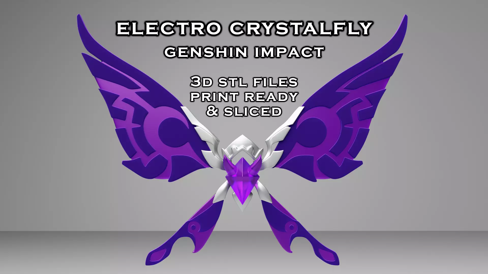 Electro Crystalfly - Genshin Impact Decoration - 3D Print Ready 3D print model