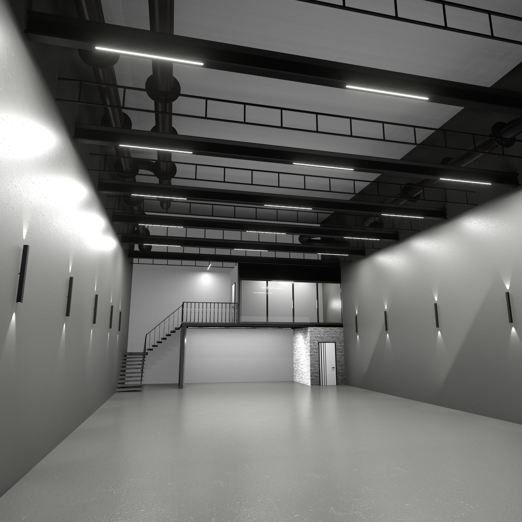 3D Warehouse car studio interior 3D model_16