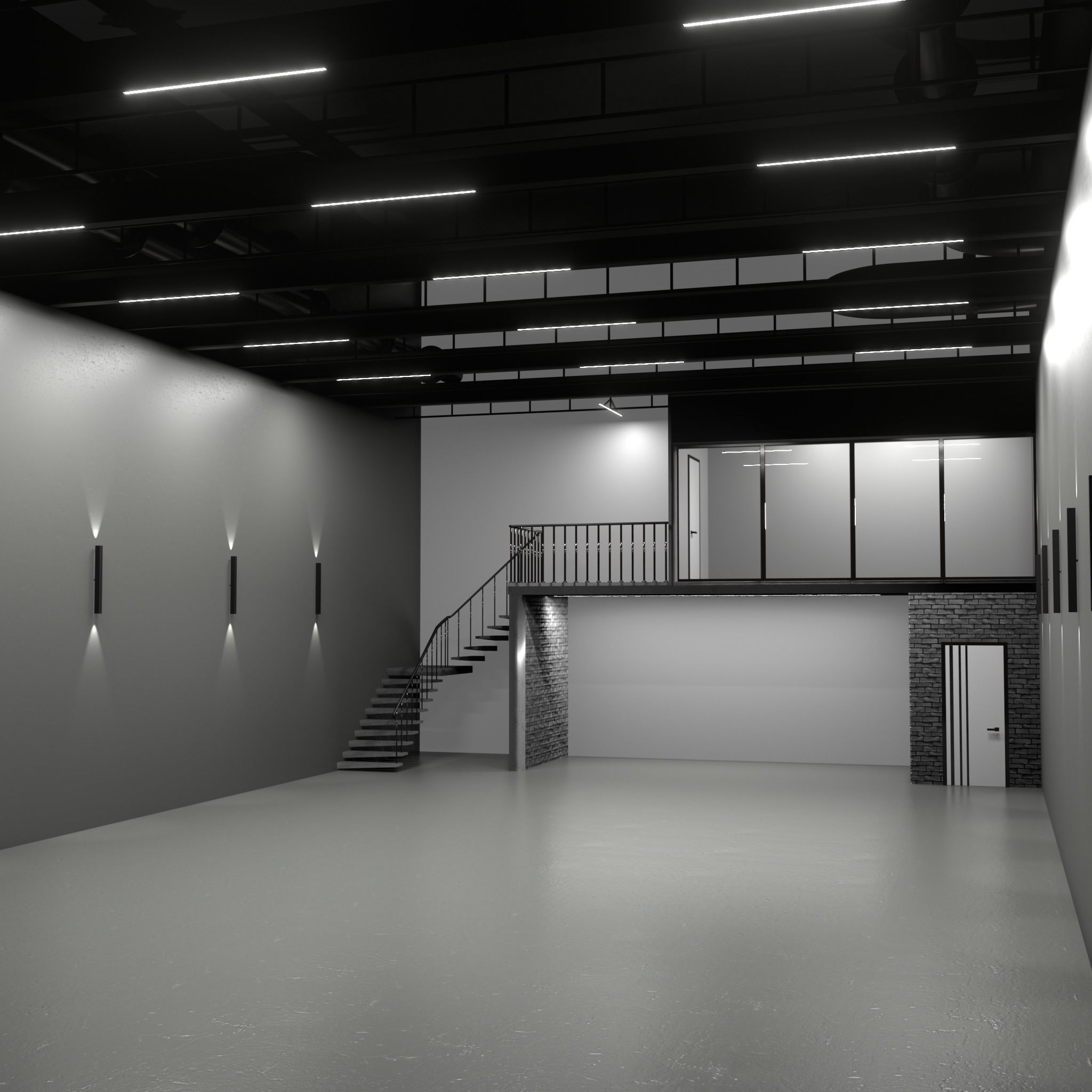 3D Warehouse car studio interior 3D model_14