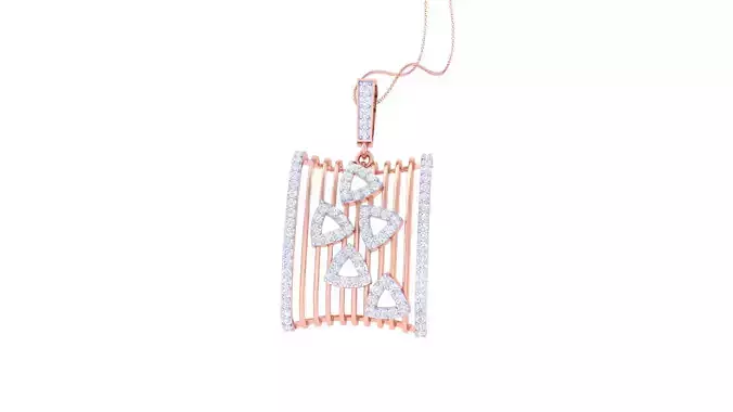 Women Pendant 3dm STL OBJ FBX Renders Details