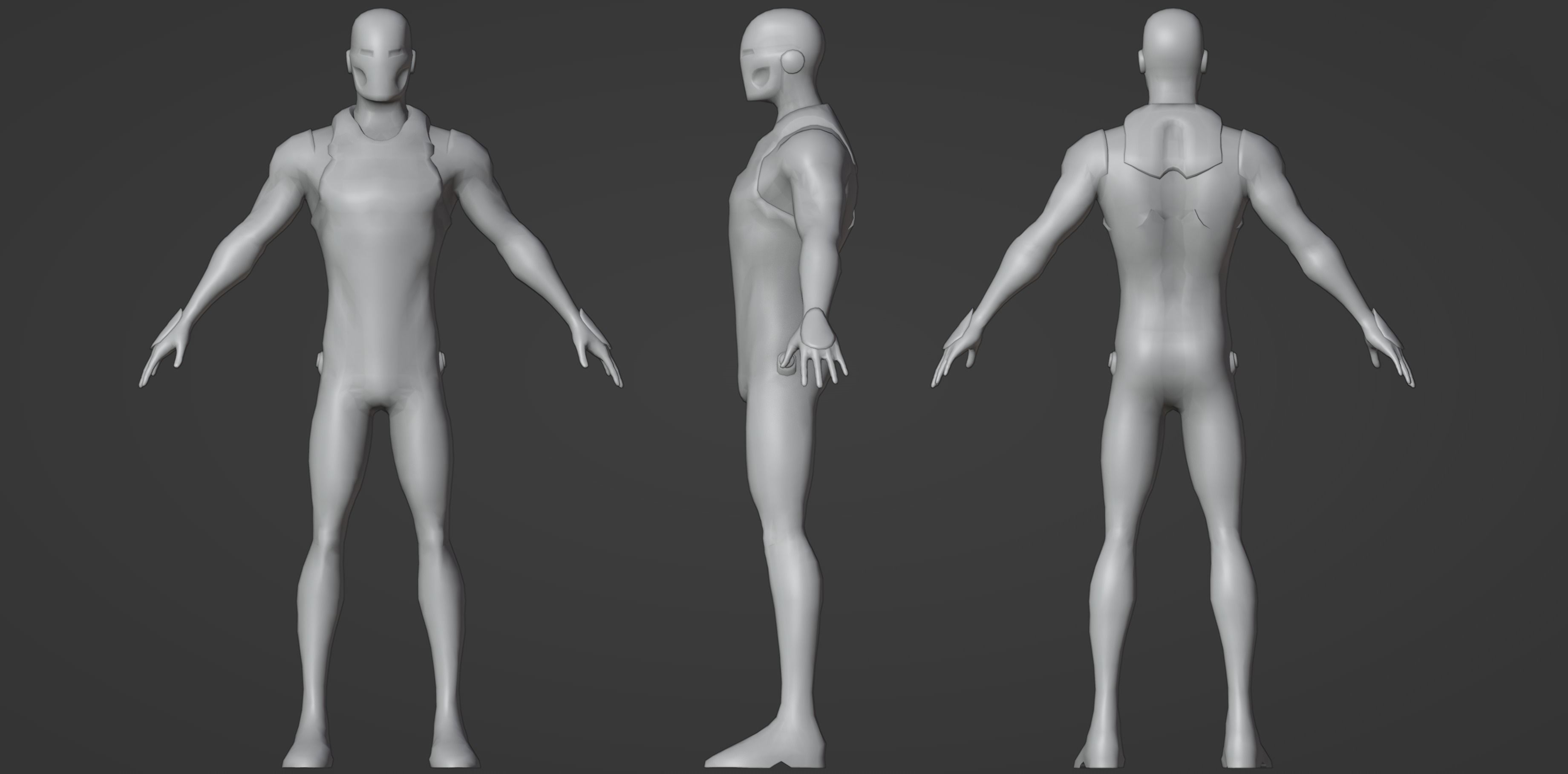 Iron Man Game Ready Low-poly 3D model_6