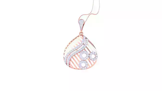 Women Pendant 3dm STL OBJ FBX Renders Details