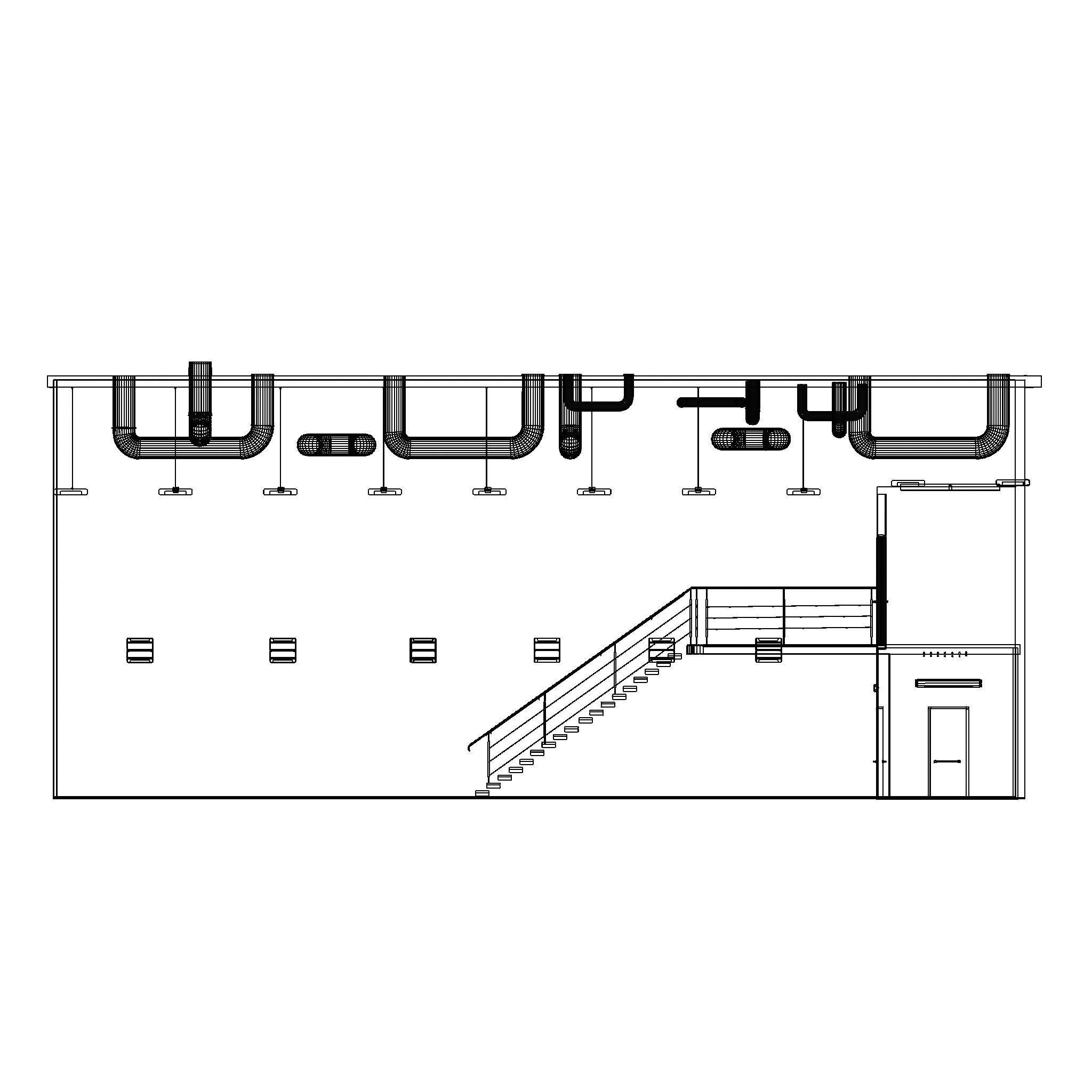 WAREHOUSE car studio interior 3D 3D model_16