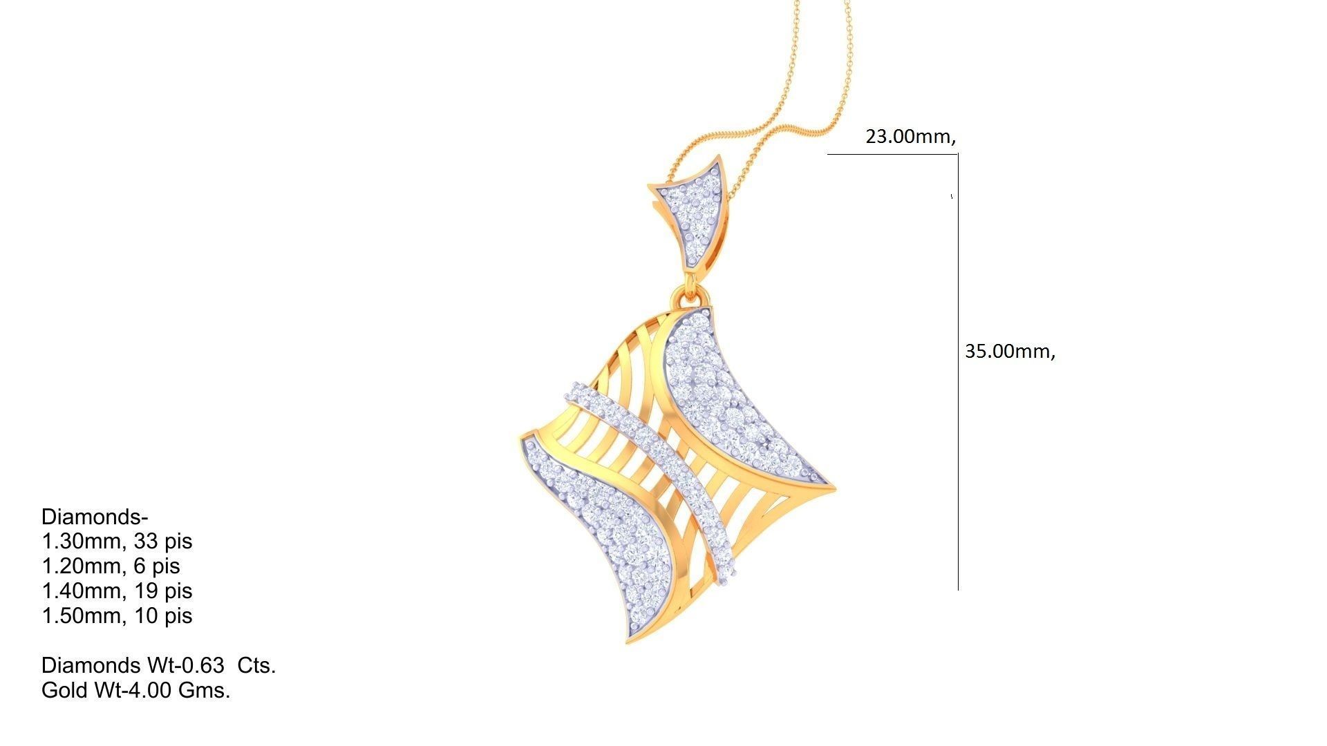 Women Pendant 3dm STL OBJ FBX Renders Details 3D print model_1