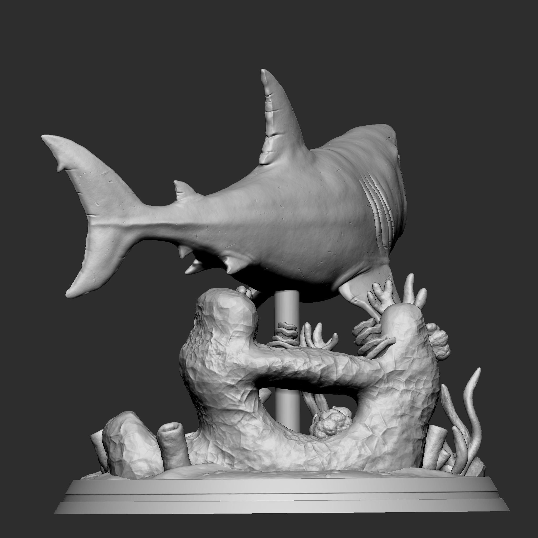 GREAT WHITE SHARK 3D print model_6