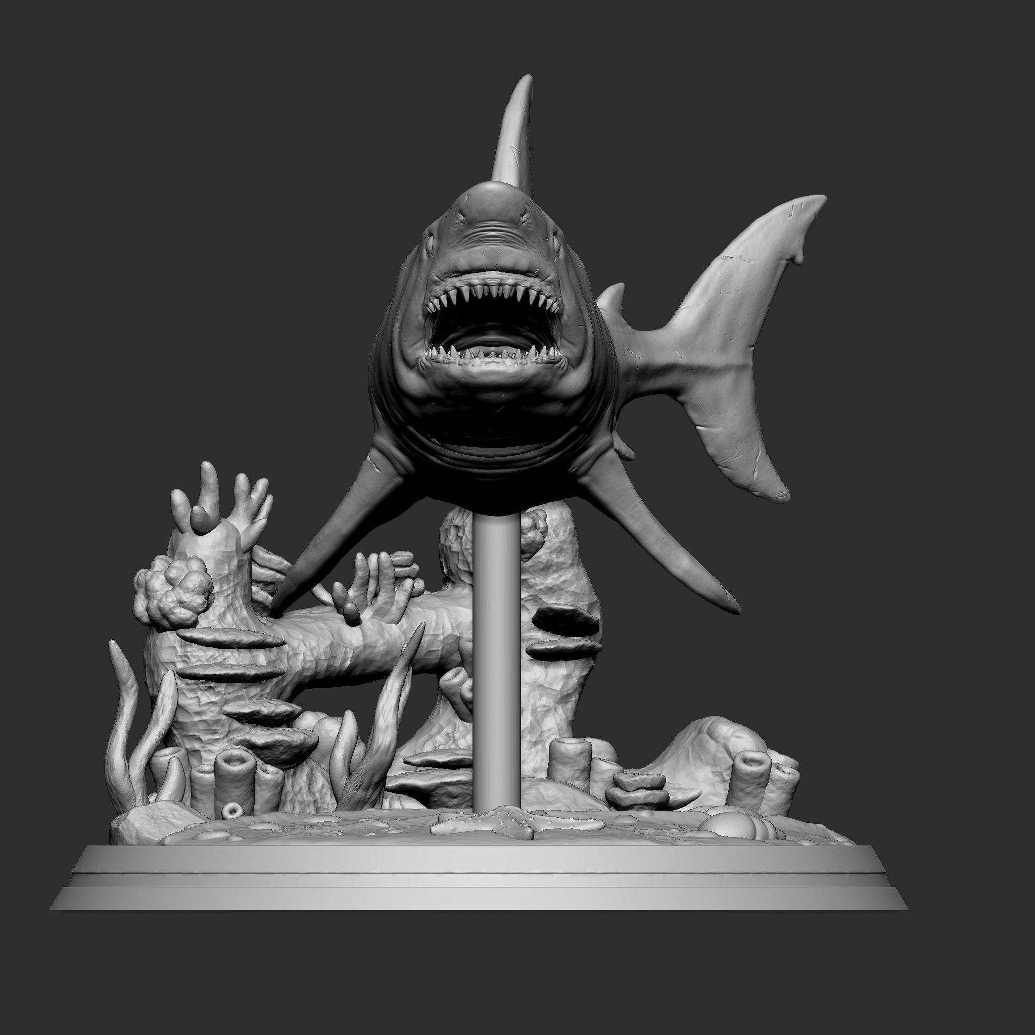 GREAT WHITE SHARK 3D print model_3