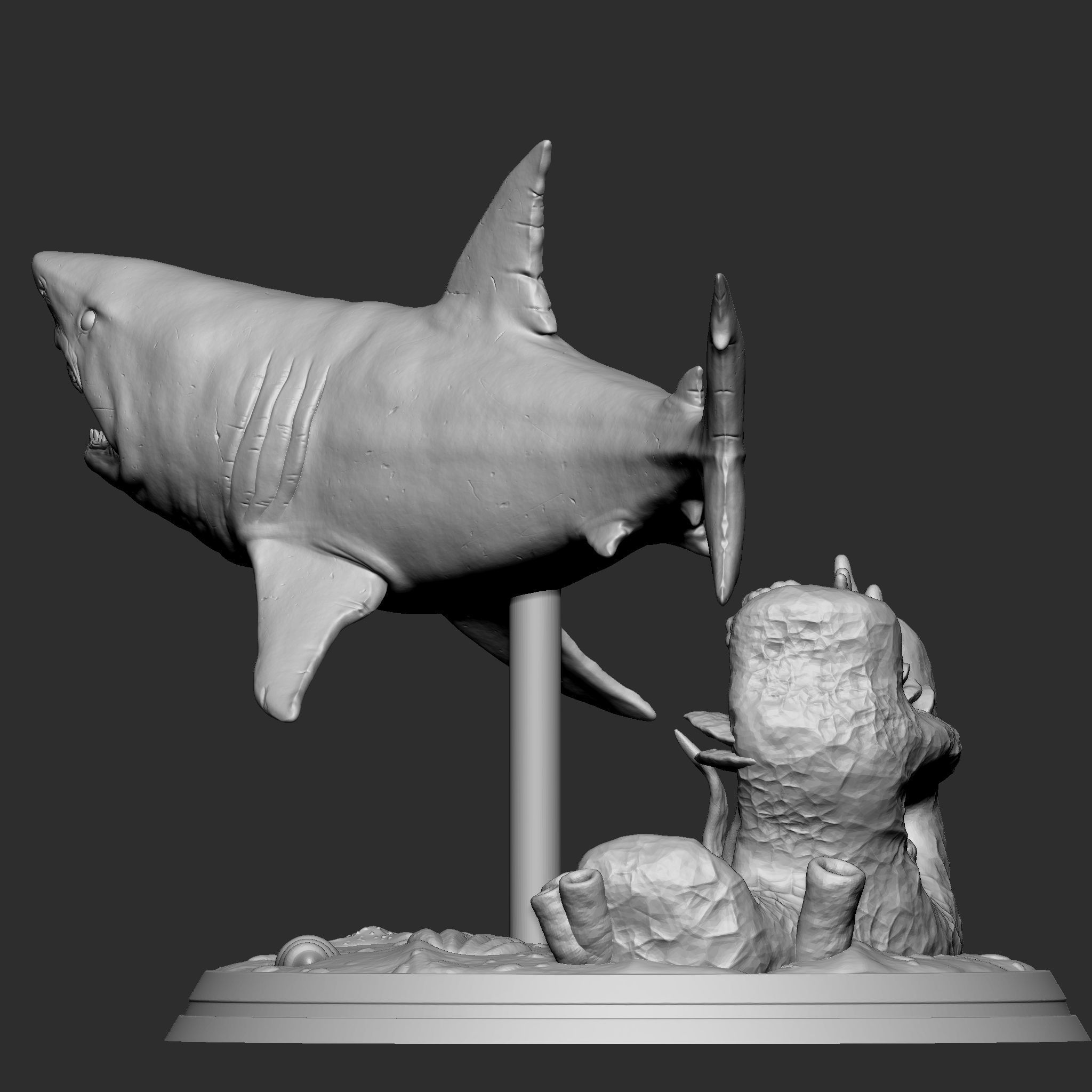 GREAT WHITE SHARK 3D print model_7