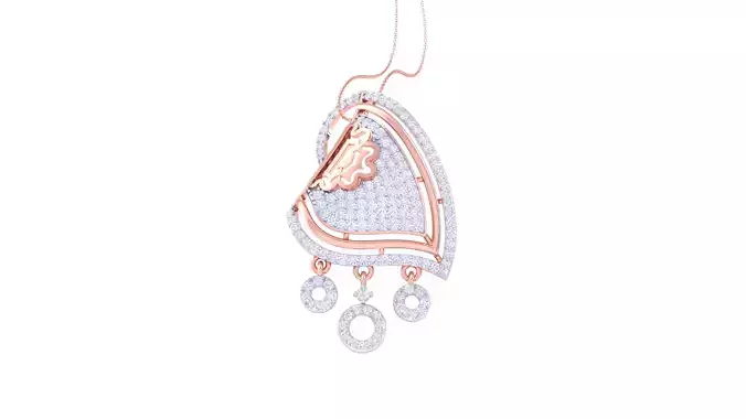Women Pendant 3dm STL OBJ FBX Renders Details