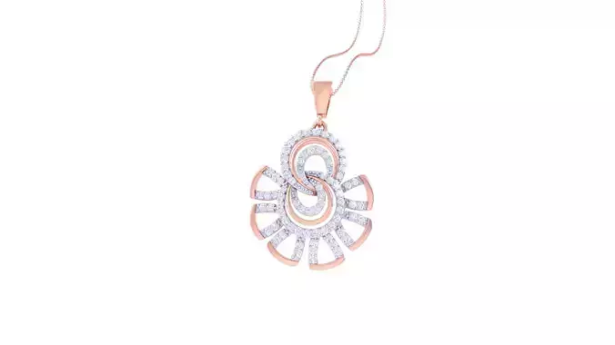 Women Pendant 3dm STL OBJ FBX Renders Details