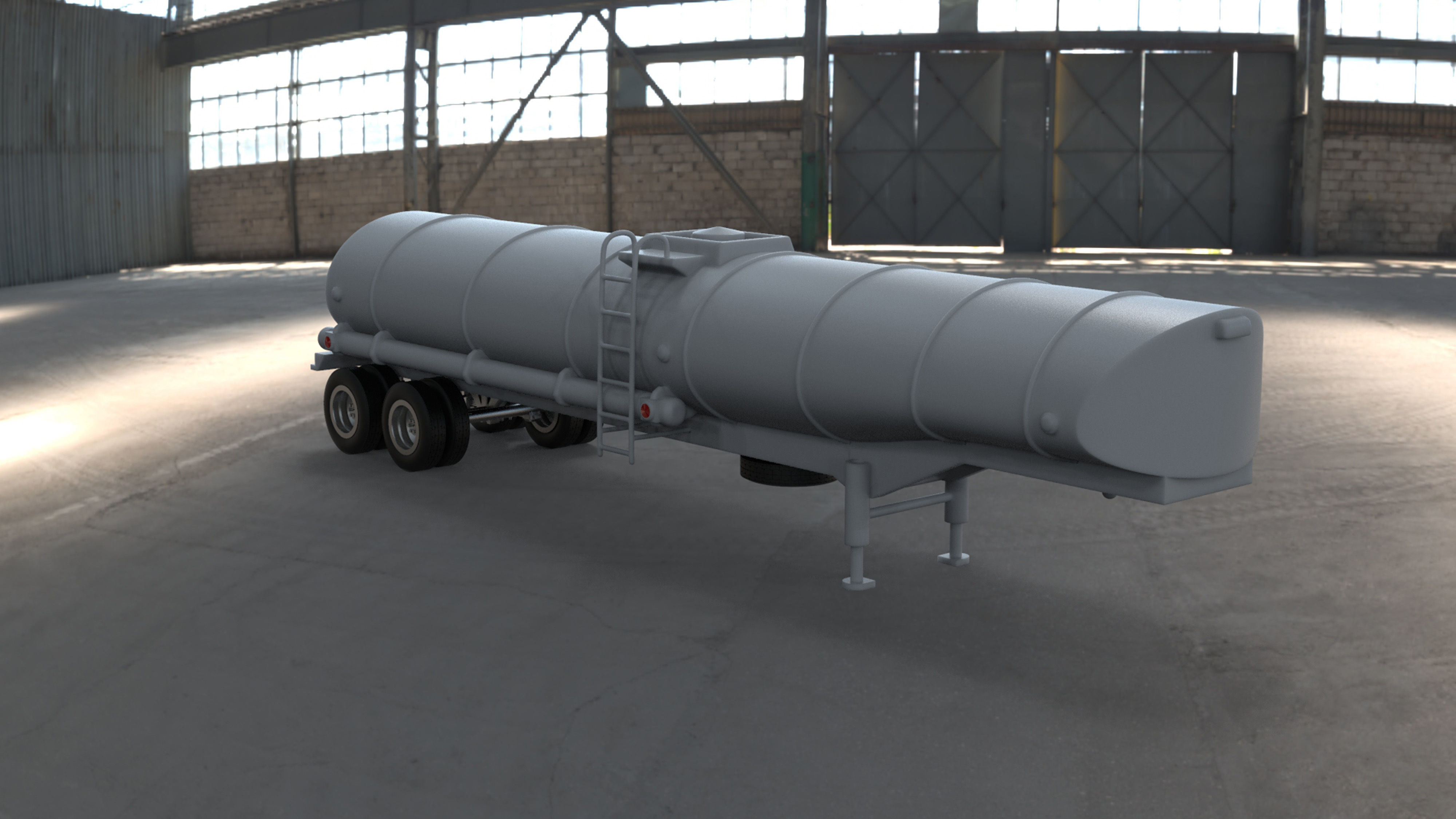 Printable 3D model Convoy Rubber Duck fuel Tanker trailer 3D print model_1