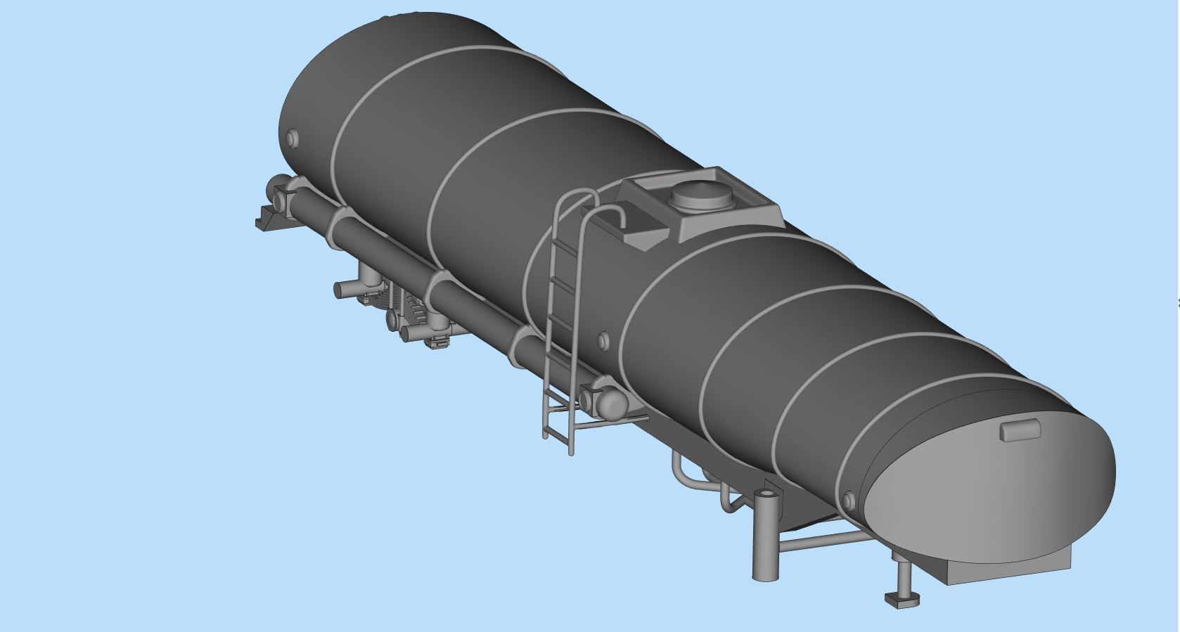 Printable 3D model Convoy Rubber Duck fuel Tanker trailer 3D print model_4