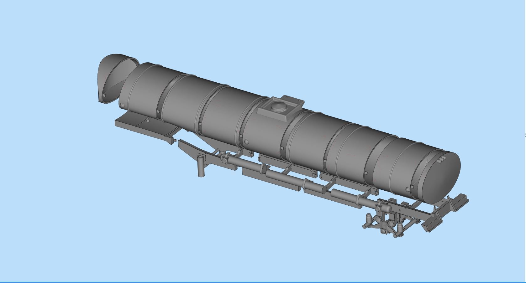 Printable 3D model Convoy Rubber Duck fuel Tanker trailer 3D print model_6