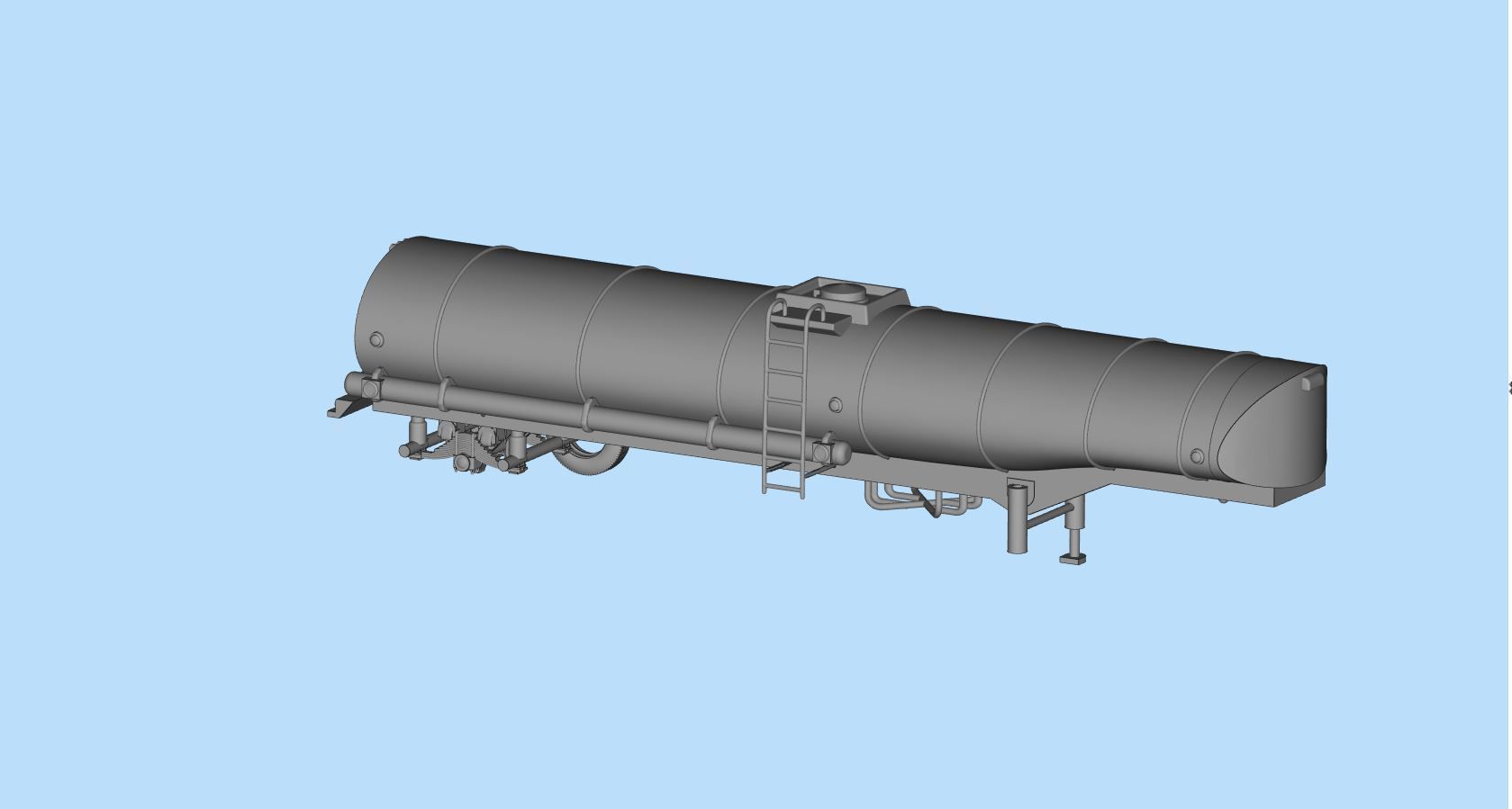 Printable 3D model Convoy Rubber Duck fuel Tanker trailer 3D print model_16