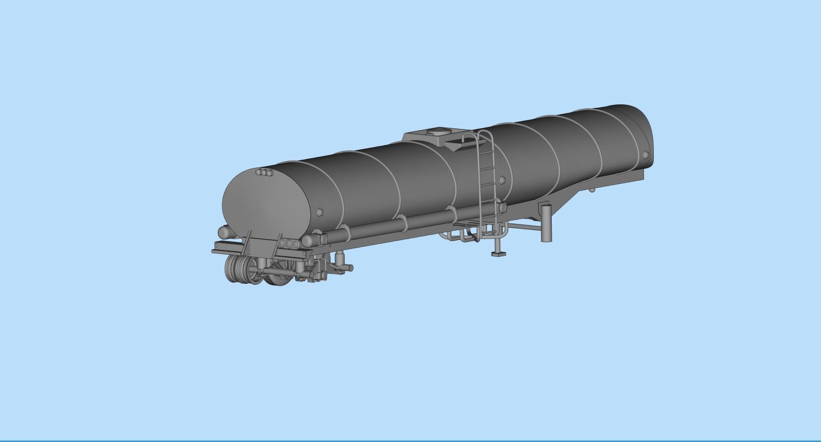 Printable 3D model Convoy Rubber Duck fuel Tanker trailer 3D print model_14