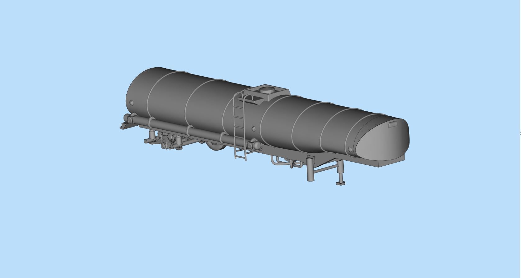 Printable 3D model Convoy Rubber Duck fuel Tanker trailer 3D print model_17