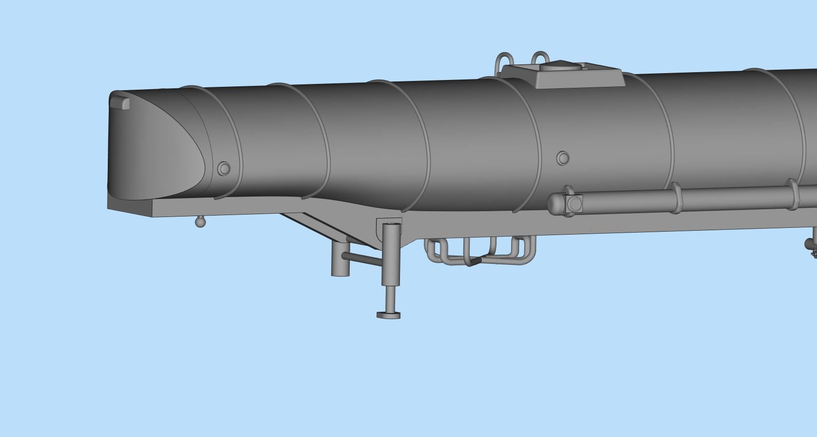 Printable 3D model Convoy Rubber Duck fuel Tanker trailer 3D print model_3