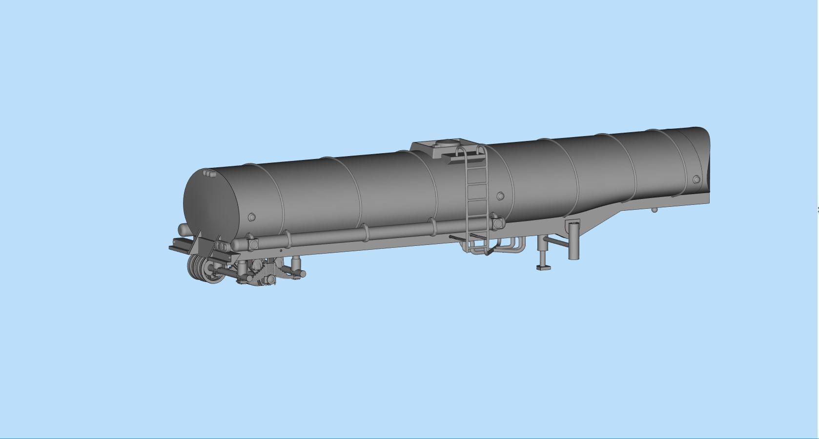 Printable 3D model Convoy Rubber Duck fuel Tanker trailer 3D print model_15