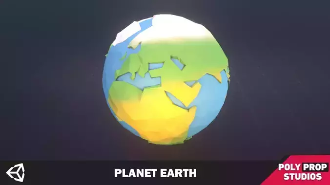 Planet Earth Low-poly 3D model