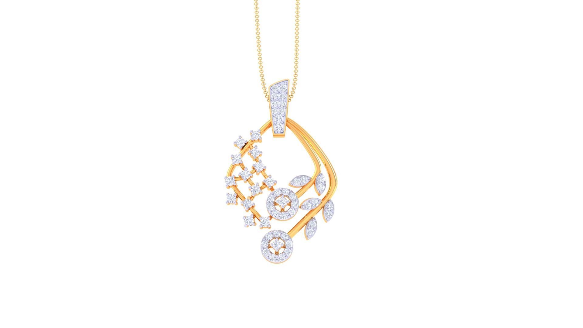 Women Pendant 3dm STL OBJ FBX Renders Details 3D print model_3