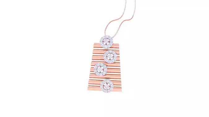 Women Pendant 3dm STL OBJ FBX Renders Details