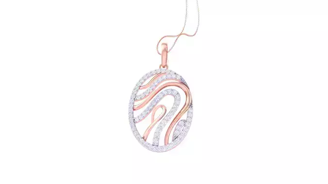 Women Pendant 3dm STL OBJ FBX Renders Details