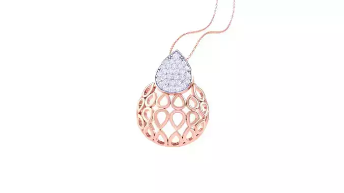 Women Pendant 3dm STL OBJ FBX Renders Details