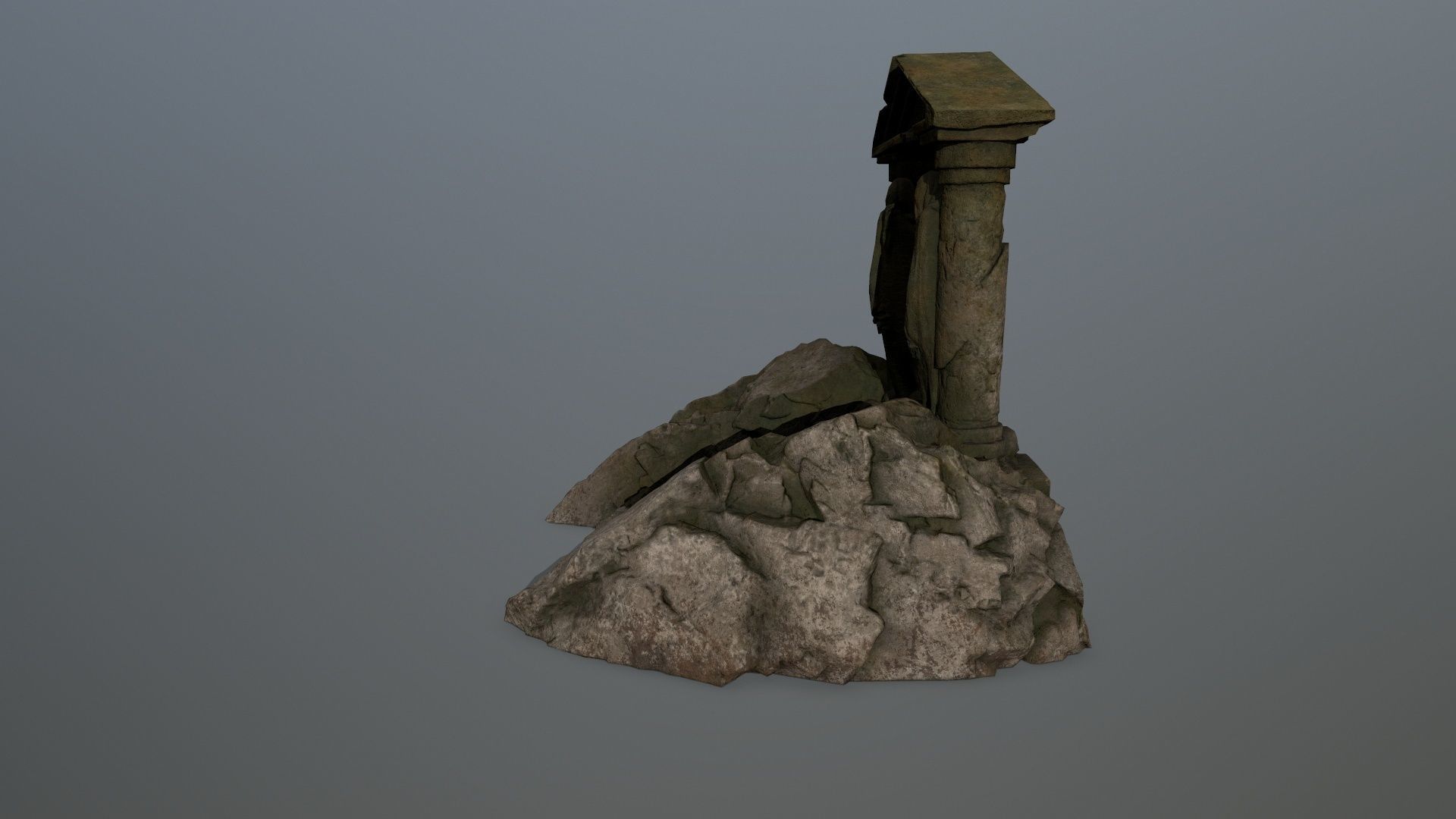 Souls Gate Low-poly 3D model_7