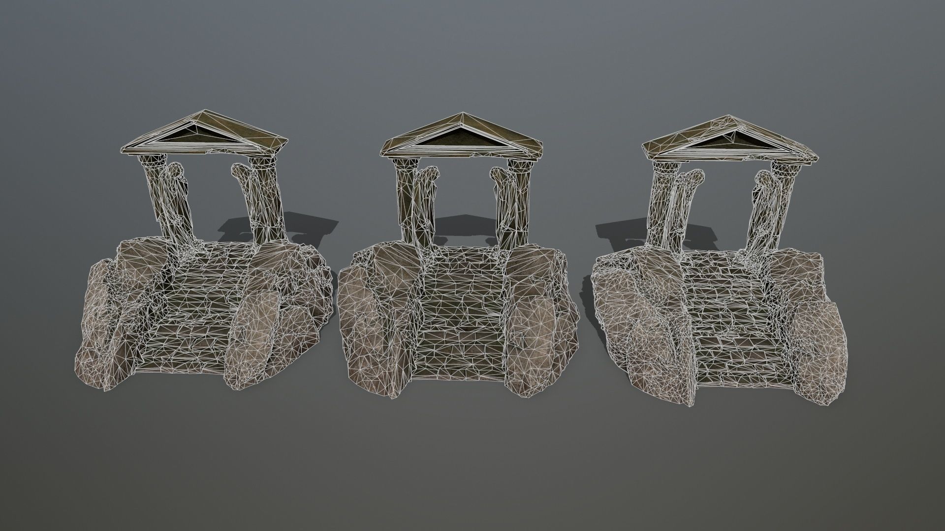 Souls Gate Low-poly 3D model_14