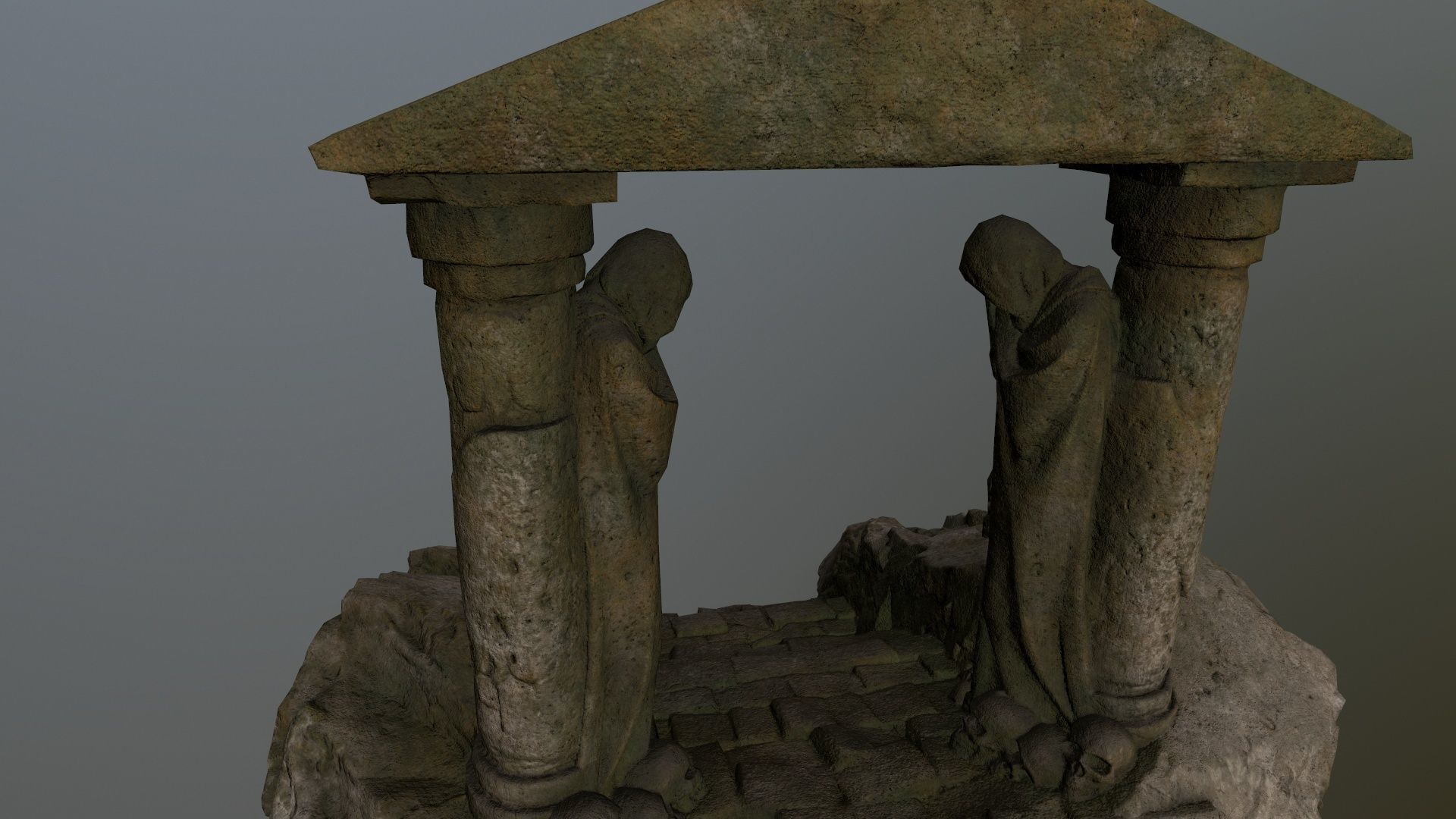 Souls Gate Low-poly 3D model_12