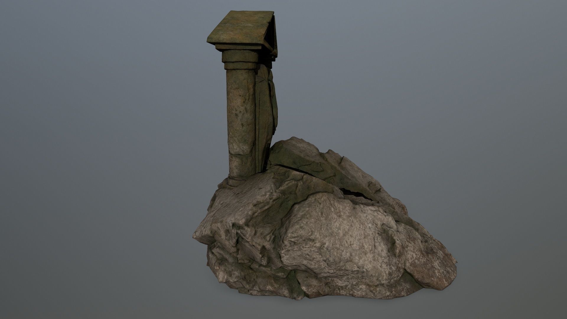 Souls Gate Low-poly 3D model_4