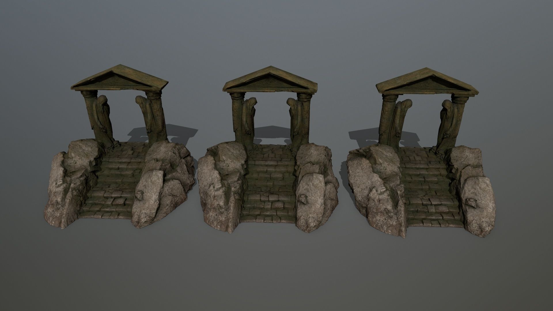 Souls Gate Low-poly 3D model_13