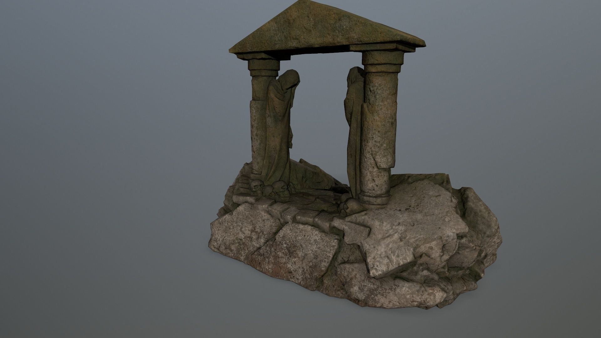 Souls Gate Low-poly 3D model_5