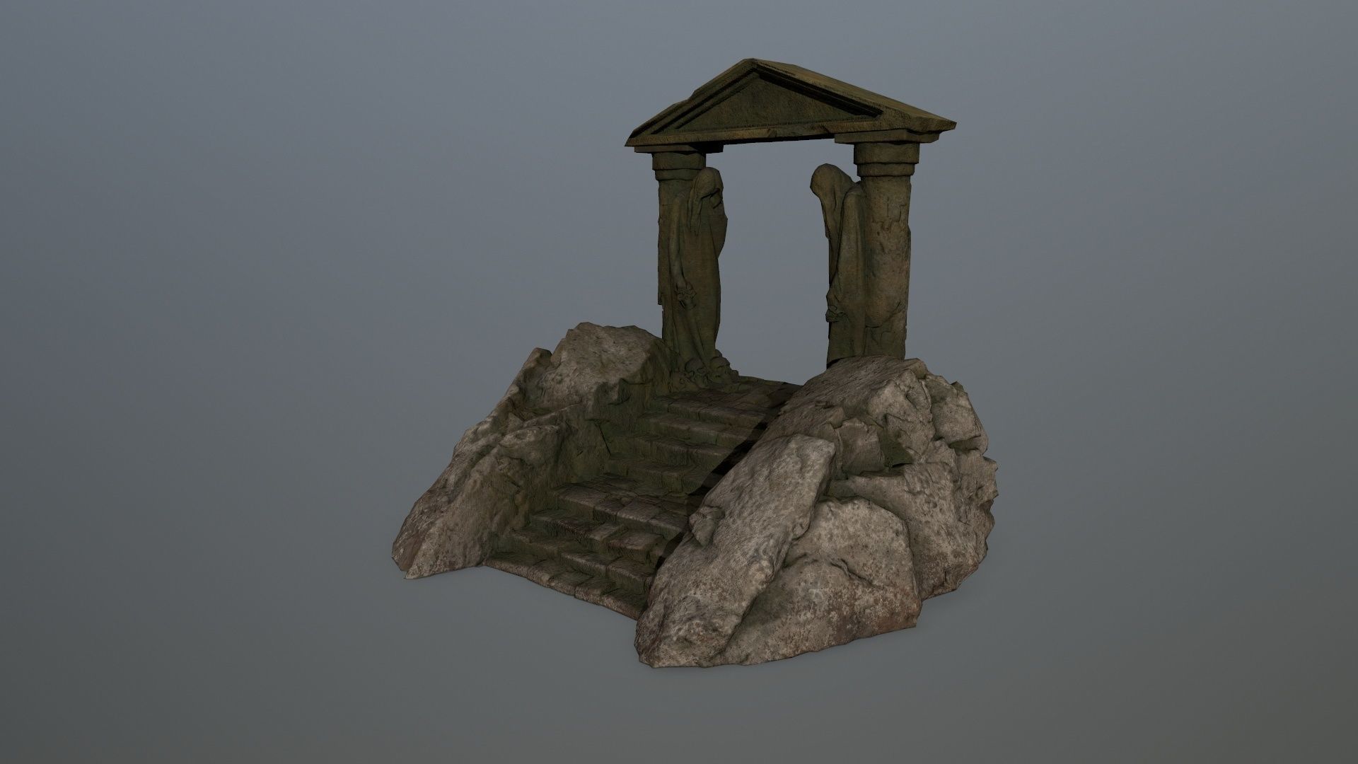 Souls Gate Low-poly 3D model_8