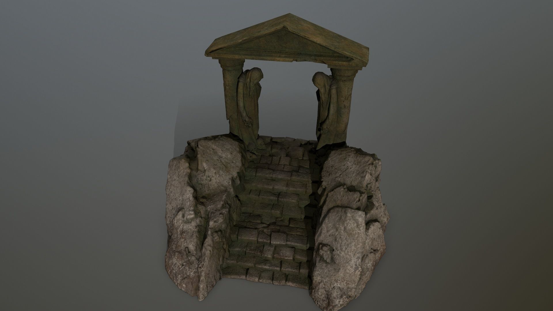 Souls Gate Low-poly 3D model_9