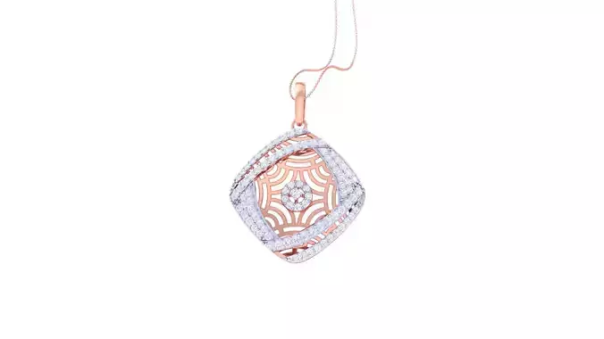 Women Pendant 3dm STL OBJ FBX Renders Details