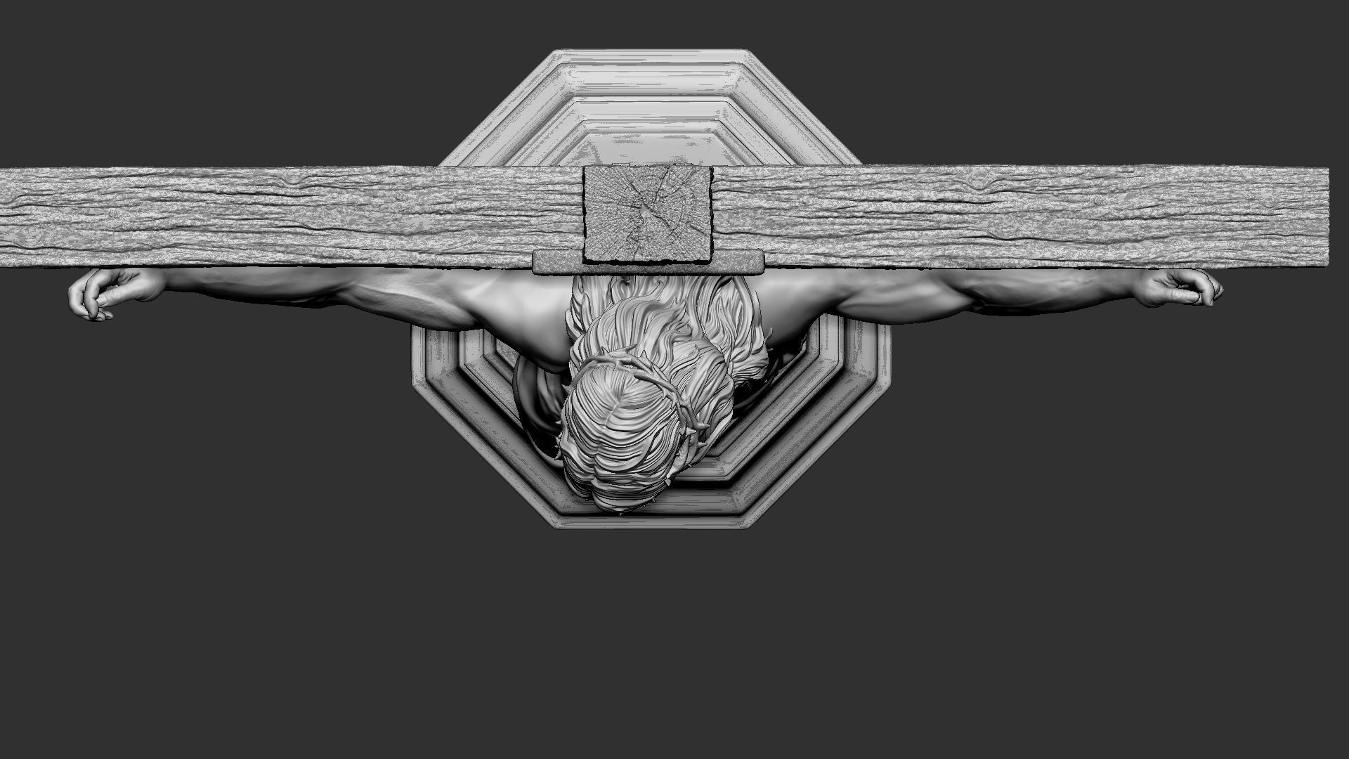 Crucifixion of Jesus Christ v2  3D print model_19