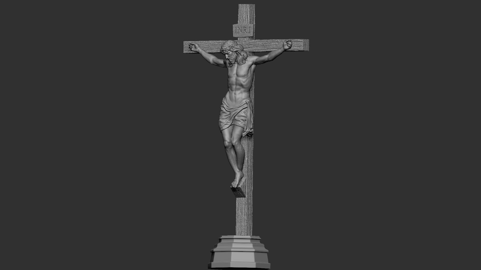 Crucifixion of Jesus Christ v2  3D print model_21