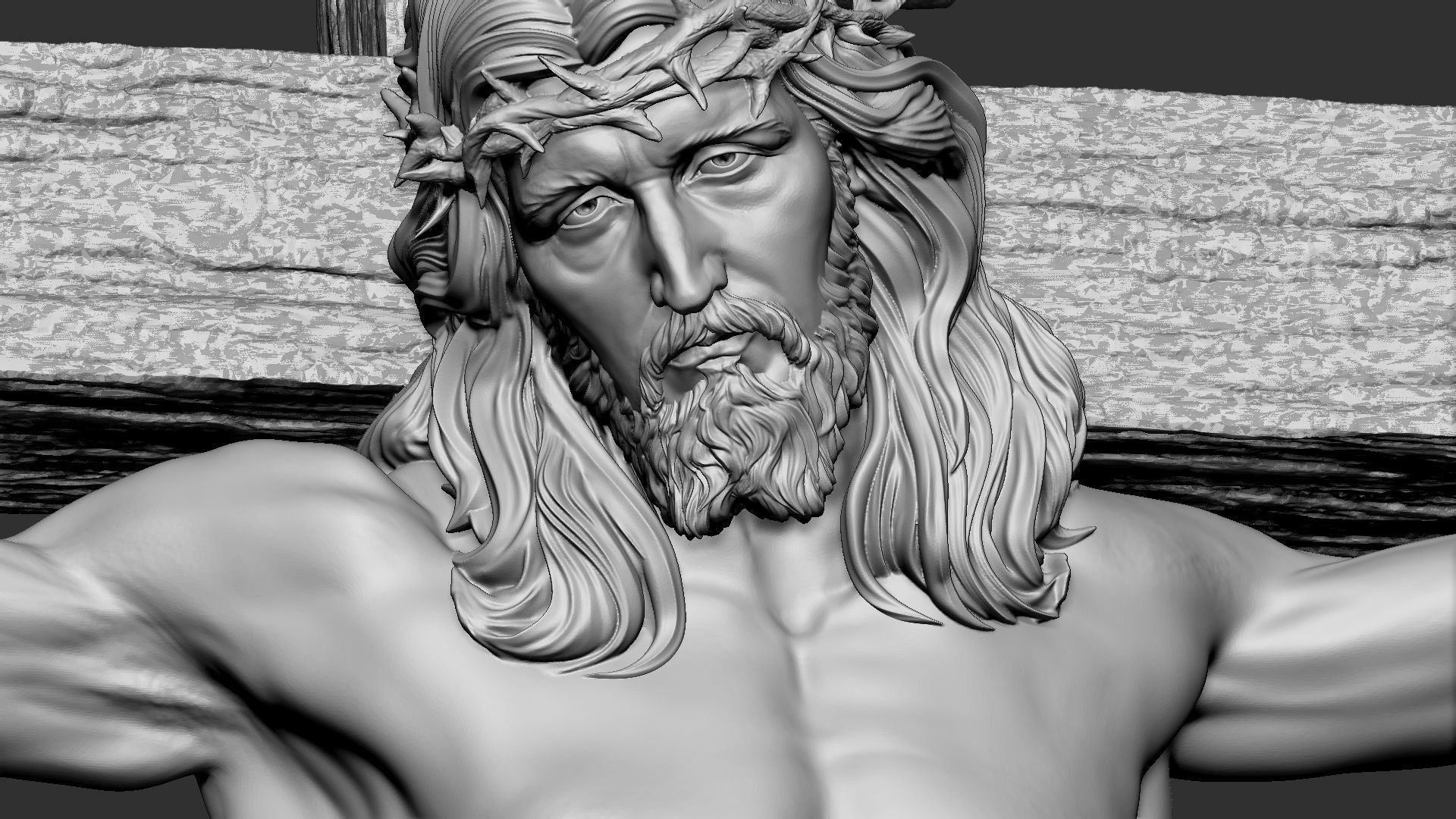 Crucifixion of Jesus Christ v2  3D print model_17