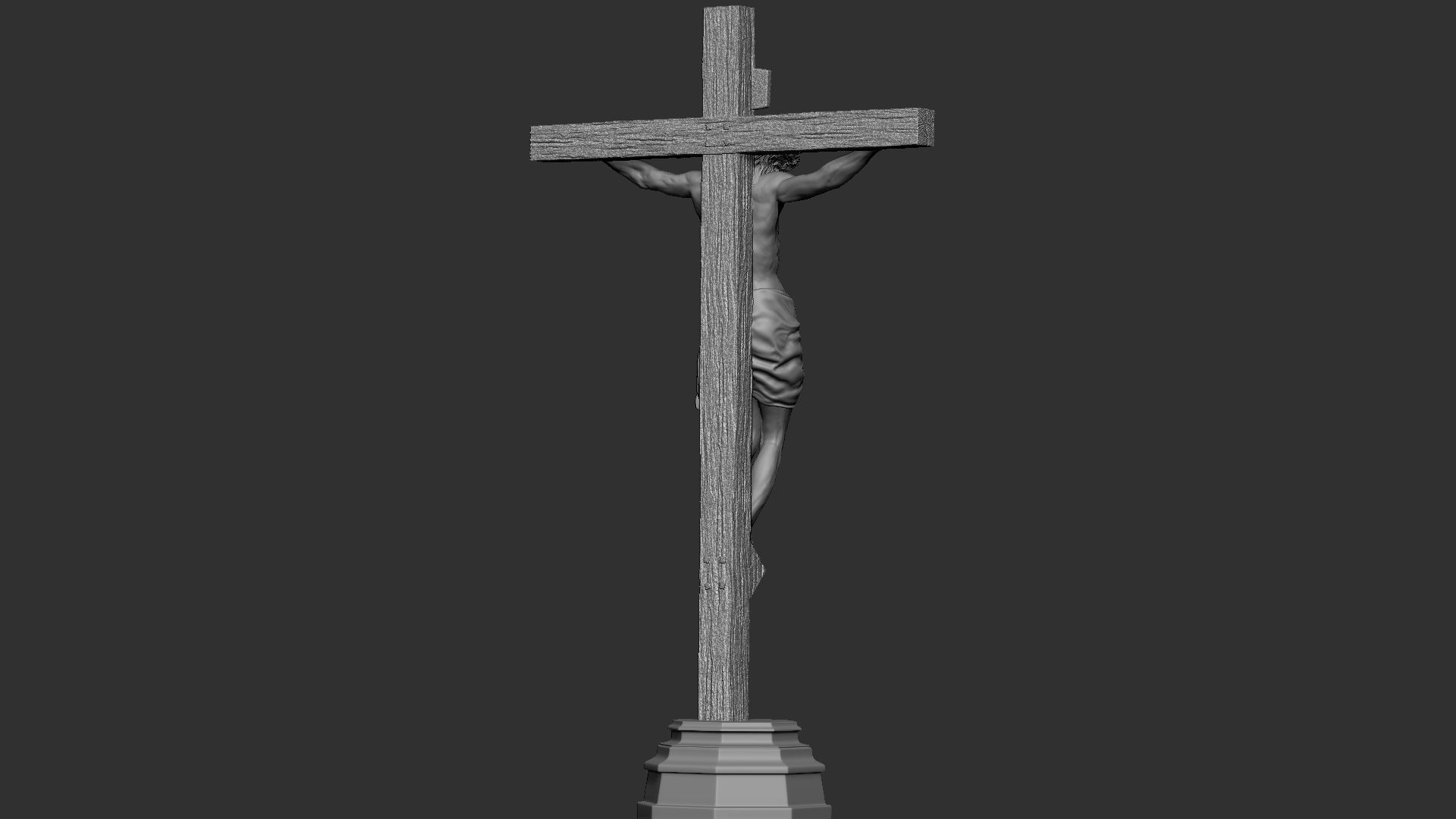 Crucifixion of Jesus Christ v2  3D print model_5
