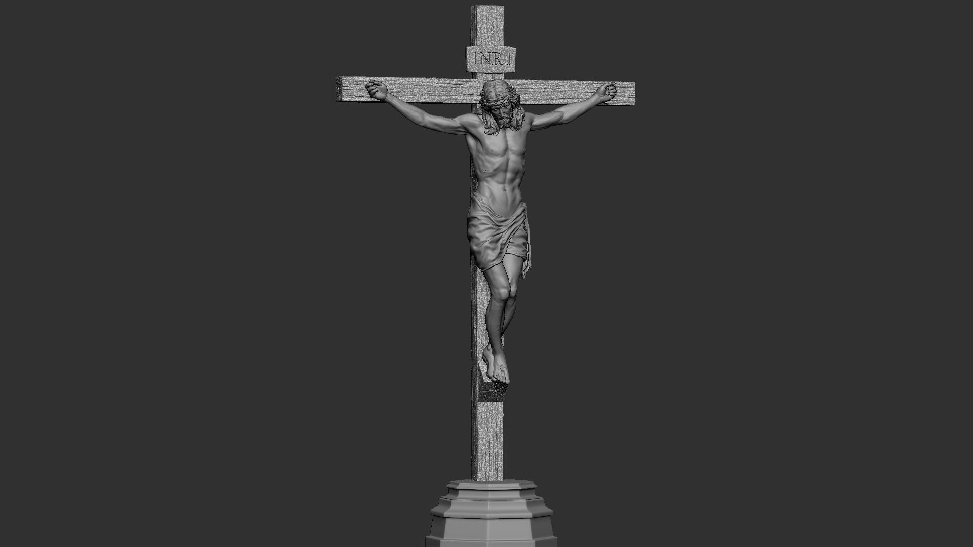 Crucifixion of Jesus Christ v2  3D print model_10