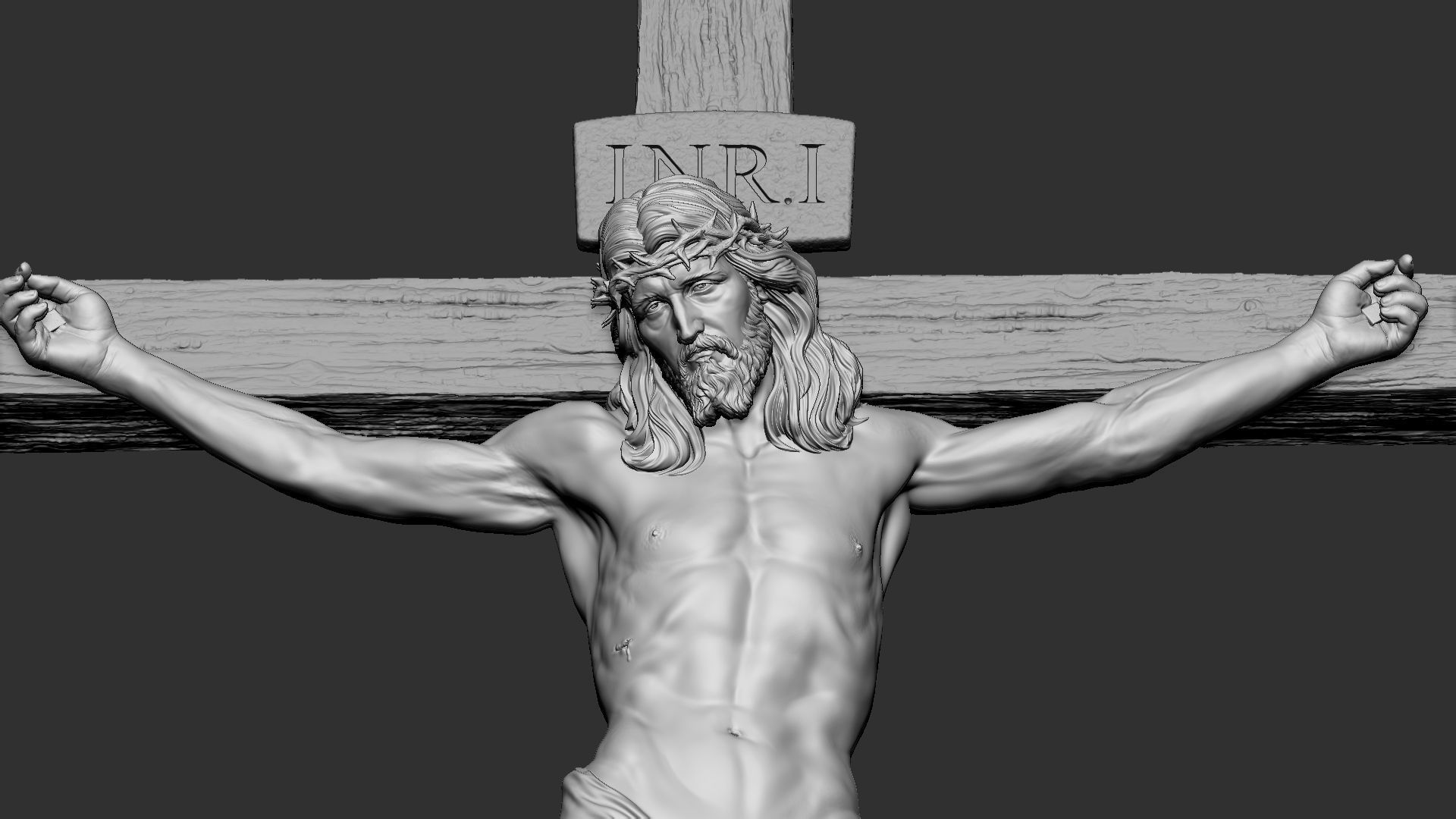 Crucifixion of Jesus Christ v2  3D print model_11