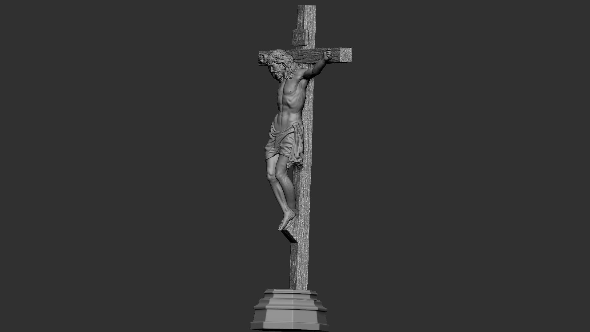 Crucifixion of Jesus Christ v2  3D print model_23