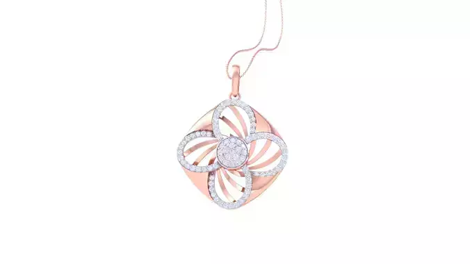 Women Pendant 3dm STL OBJ FBX Renders Details