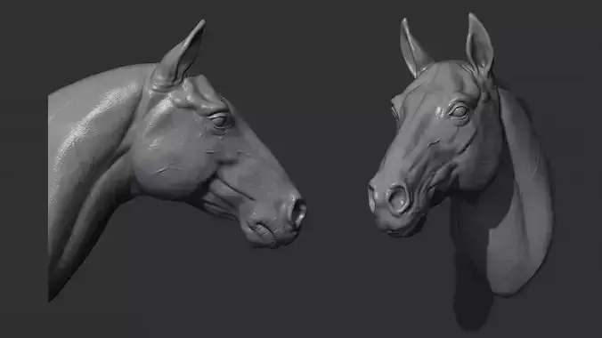 Horse head  3D print model