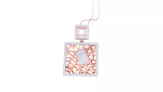 Women Pendant 3dm STL OBJ FBX Renders Details