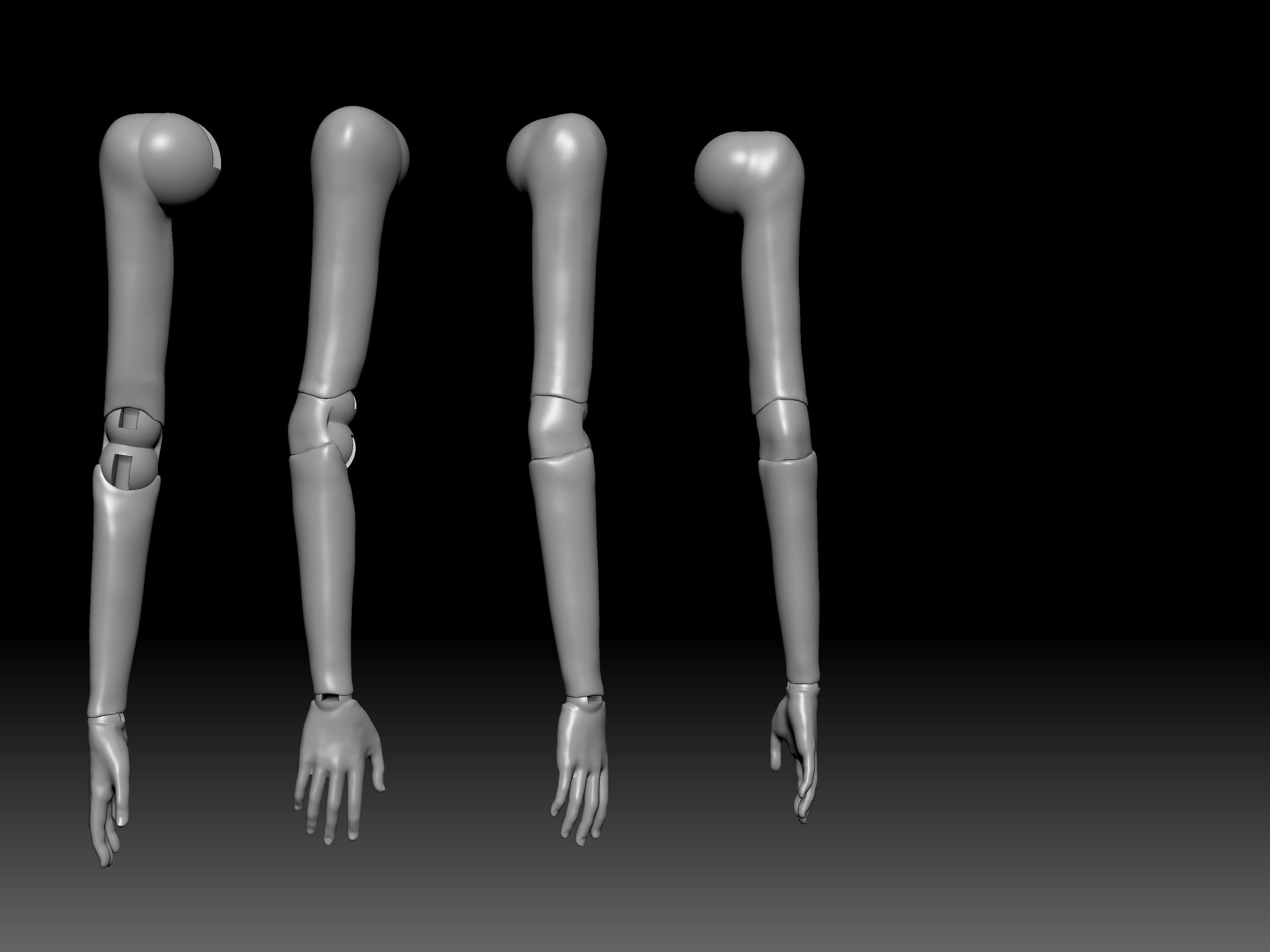 BJD FEMALE MODEL STL BALL JOINTED DOLL 3D model 3D printable CGTrader