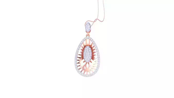 Women Pendant 3dm STL OBJ FBX Renders Details
