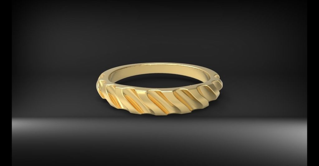 Rope Ring 3d Model 3D print model_8