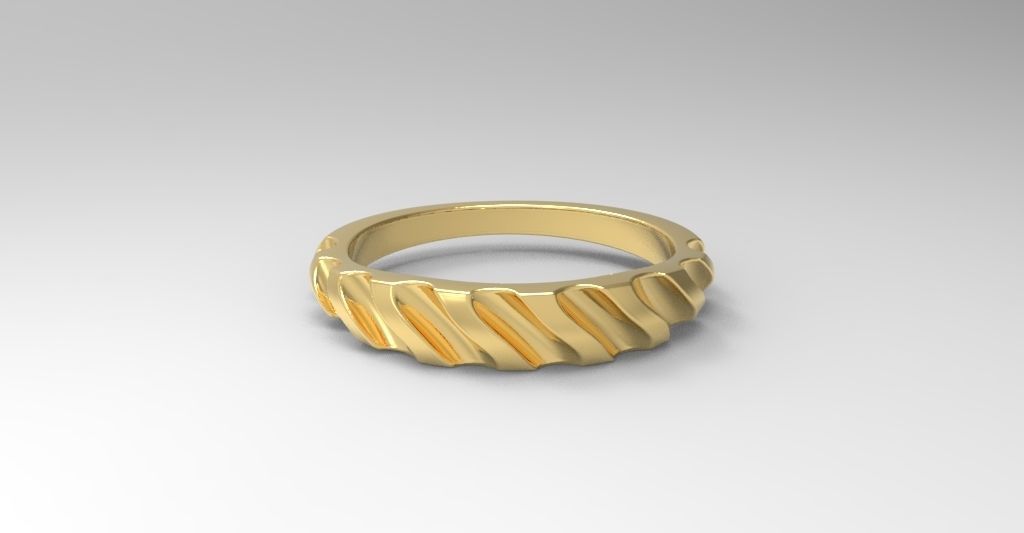 Rope Ring 3d Model 3D print model_5